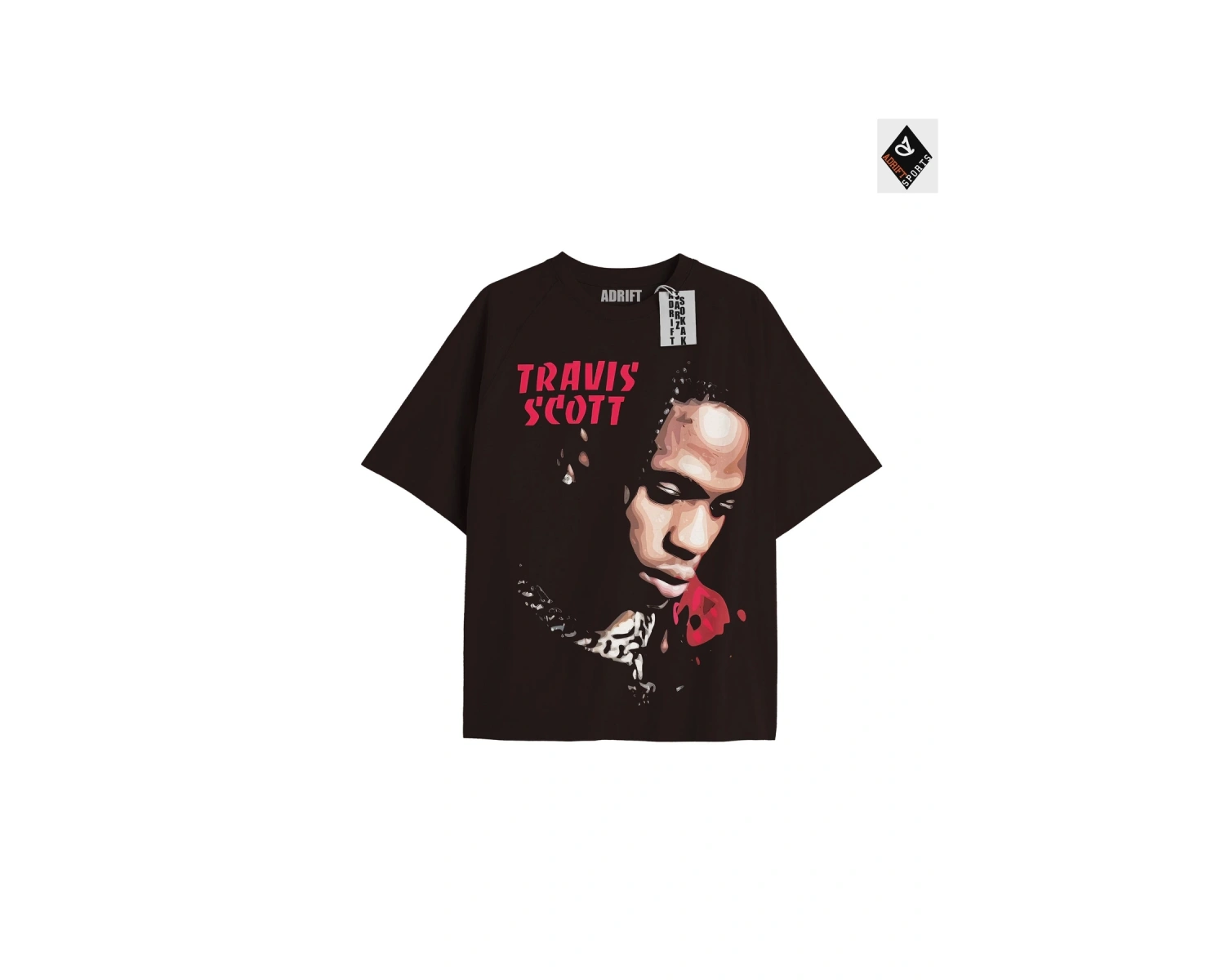 Travis Scott Siyah Oversize Unisex T-shirt
