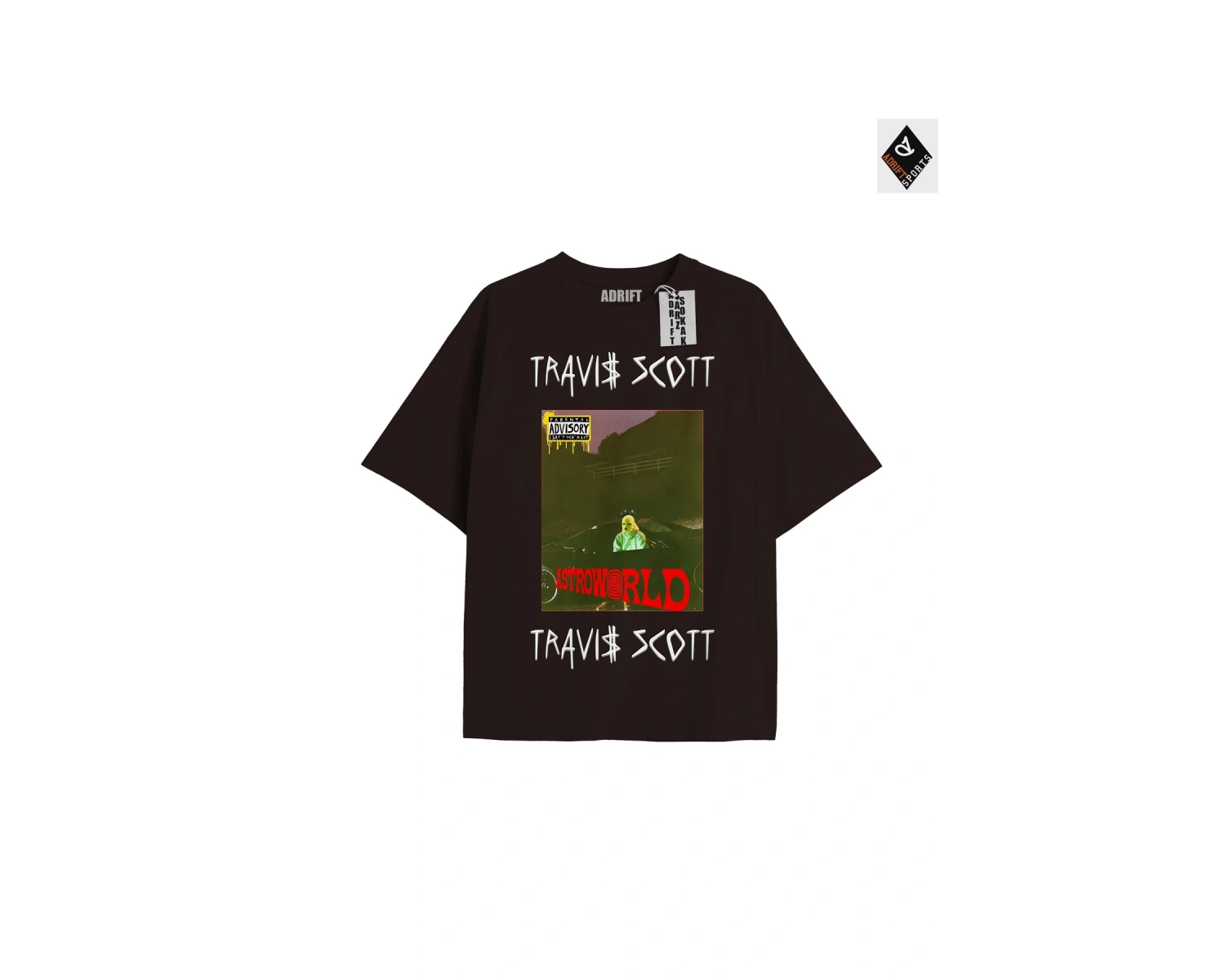 Travis Scott Siyah Oversize Unisex T-shirt