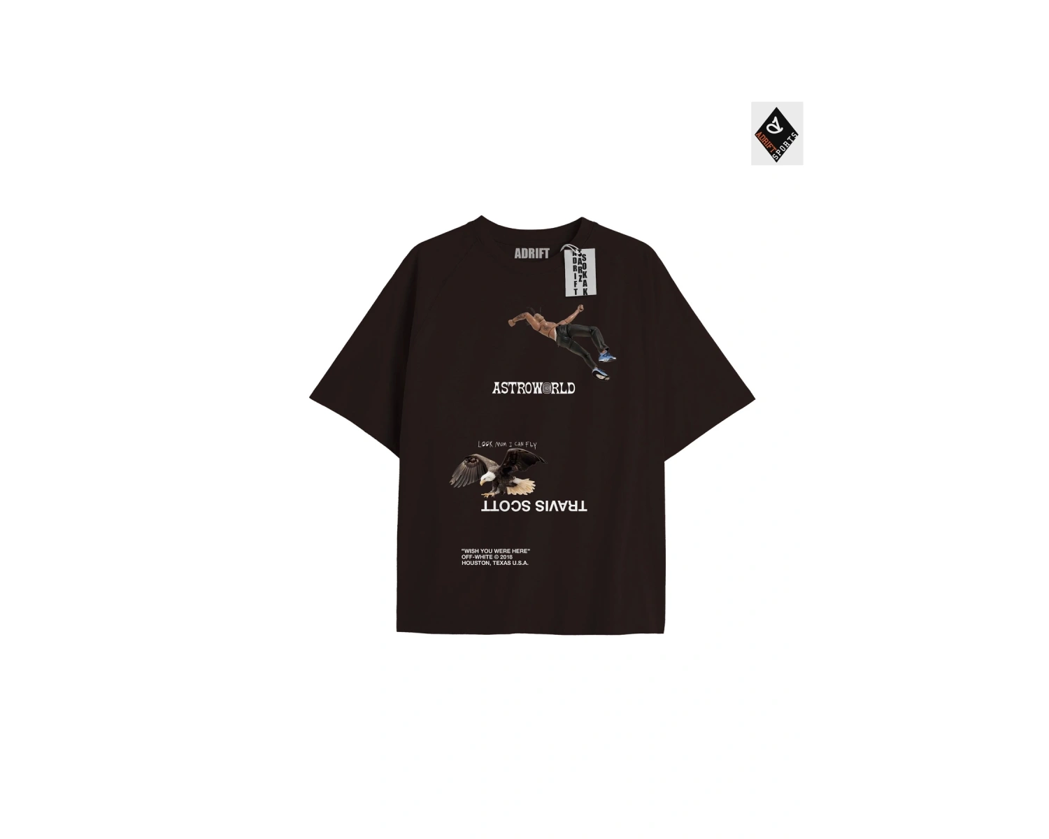 Travis Scott Siyah Oversize Unisex T-shirt