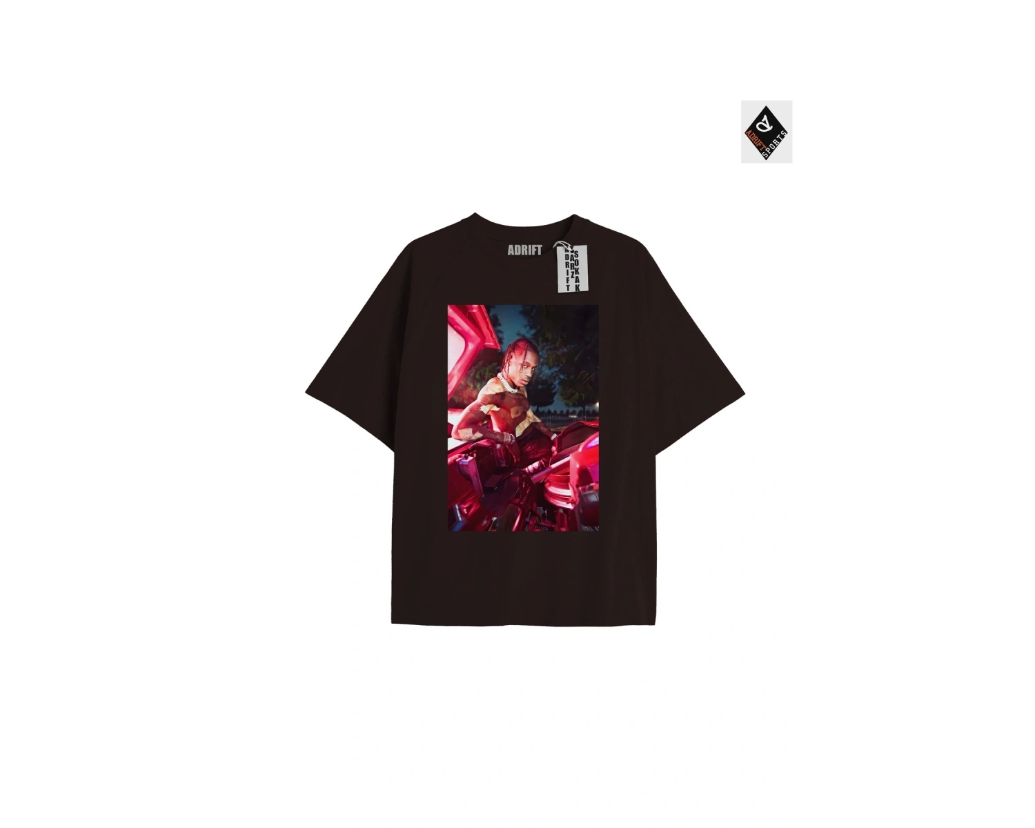 Travis Scott Siyah Oversize Unisex T-shirt