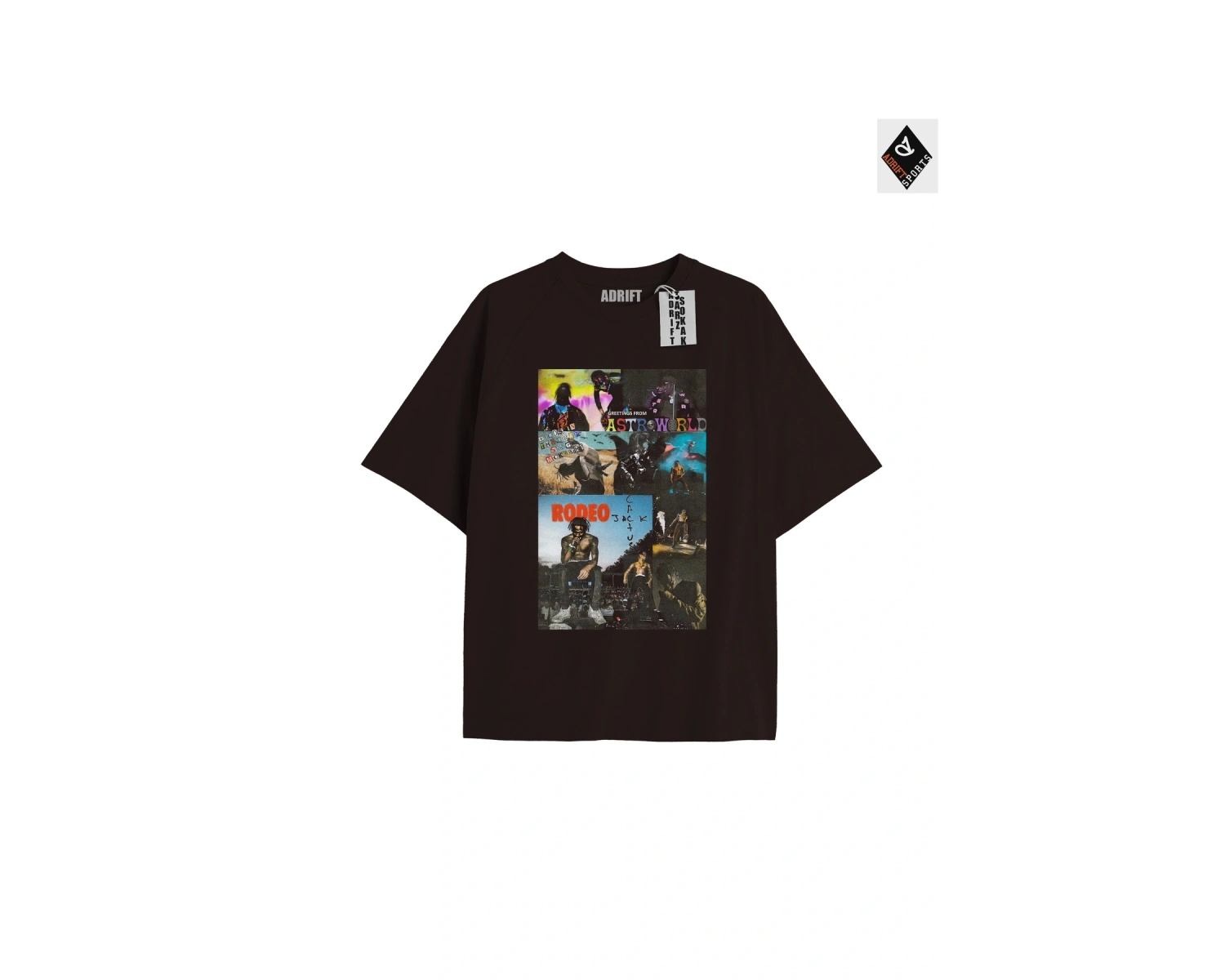 Travis Scott Siyah Oversize Unisex T-shirt