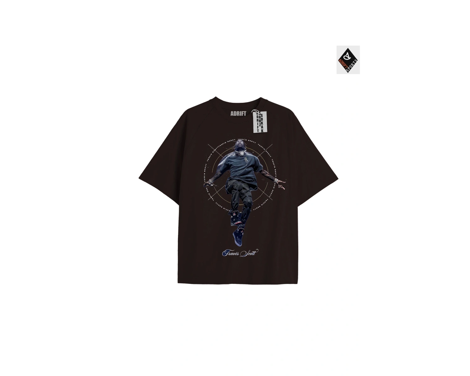 Travis Scott Siyah Oversize Unisex T-shirt