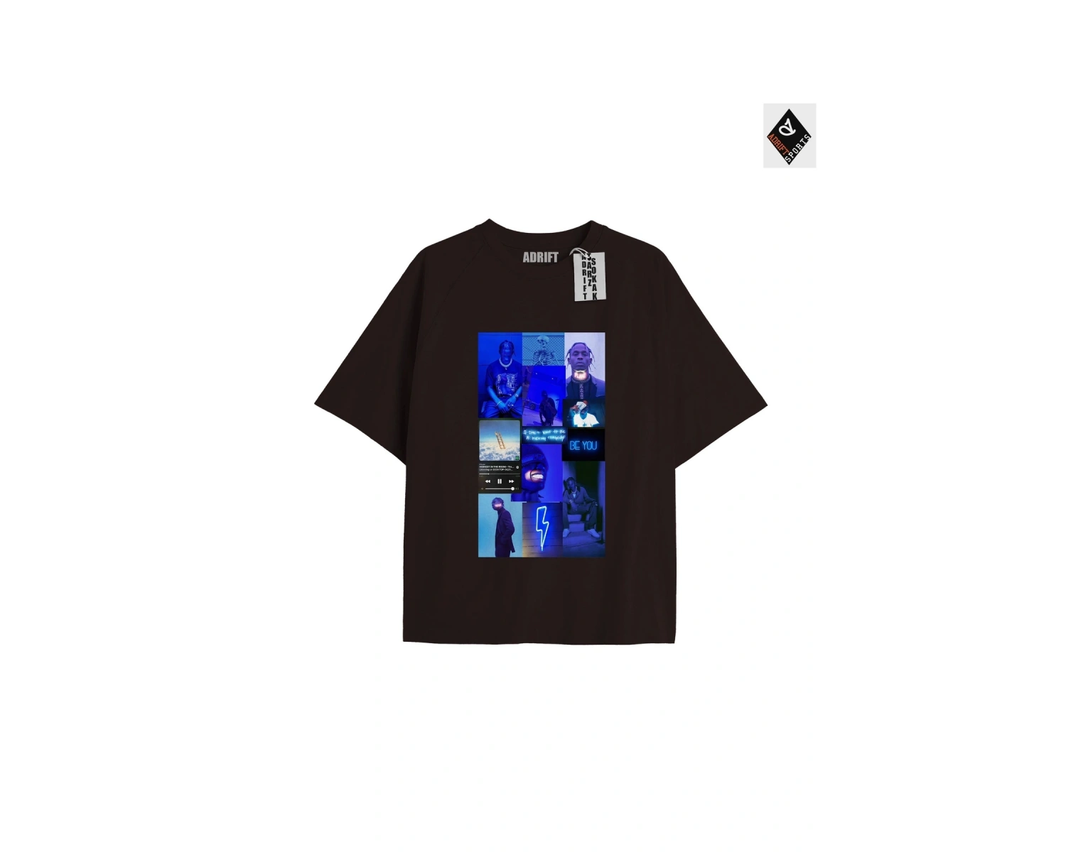 Travis Scott Siyah Oversize Unisex T-shirt