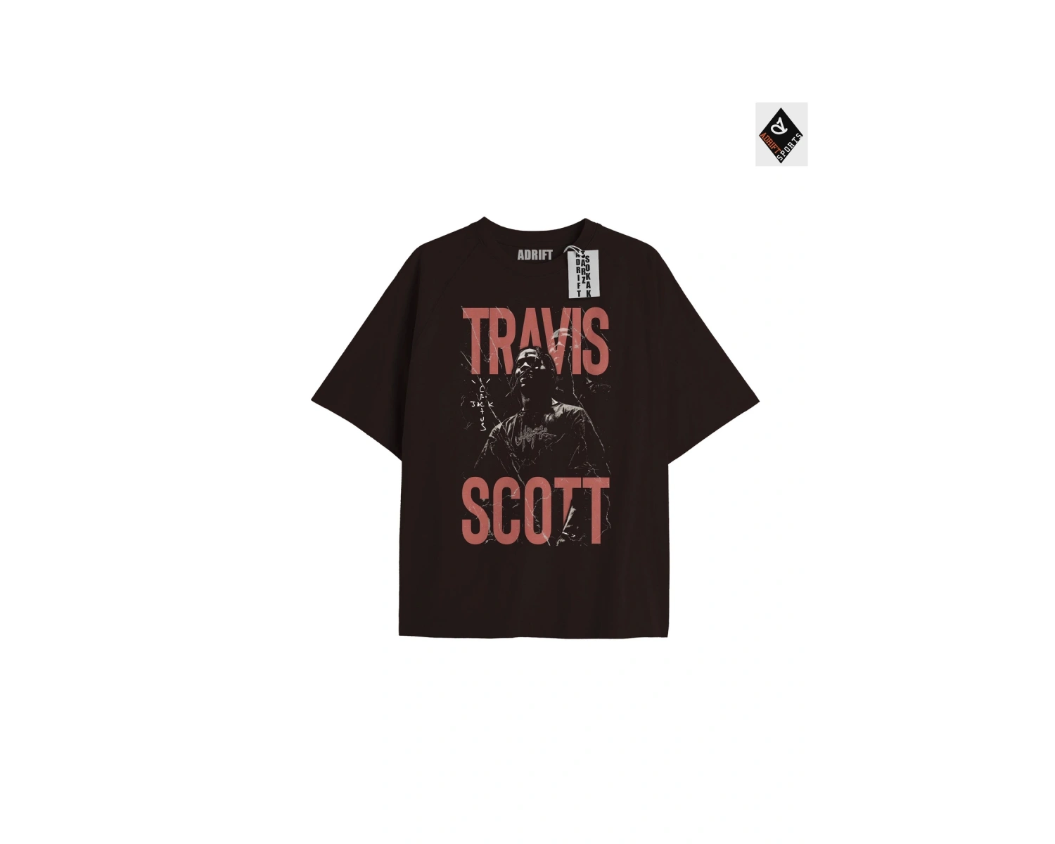 Travis Scott Siyah Oversize Unisex T-shirt