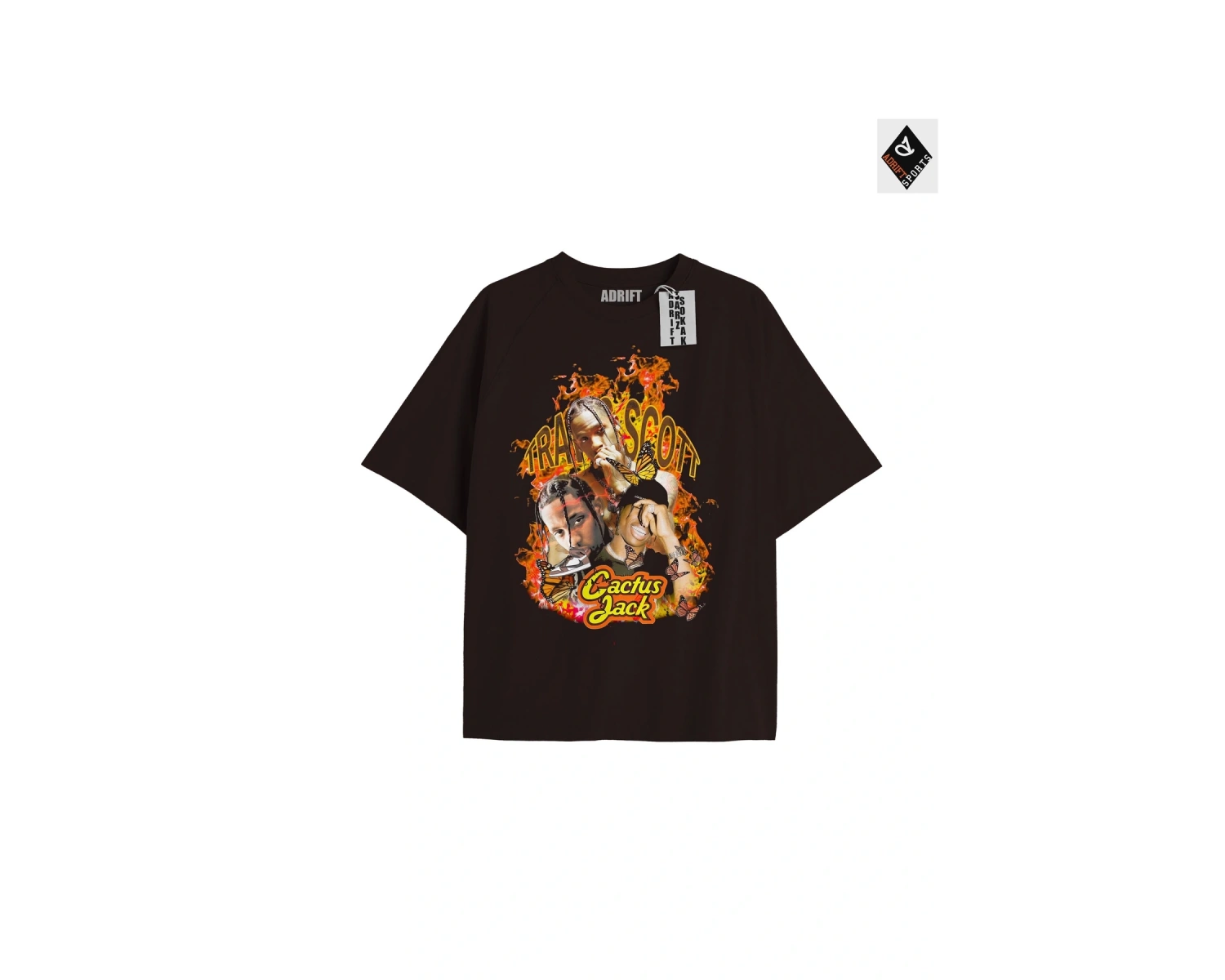 Travis Scott Siyah Oversize Unisex T-shirt
