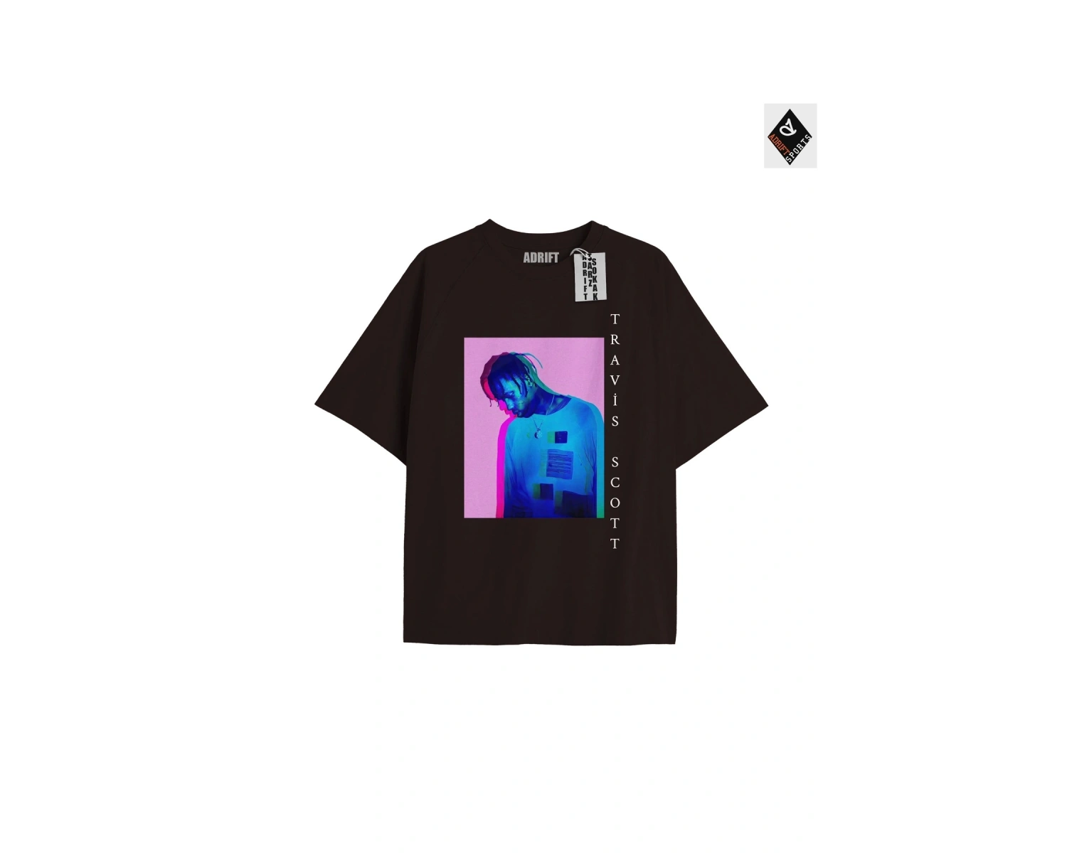 Travis Scott Siyah Oversize Unisex T-shirt