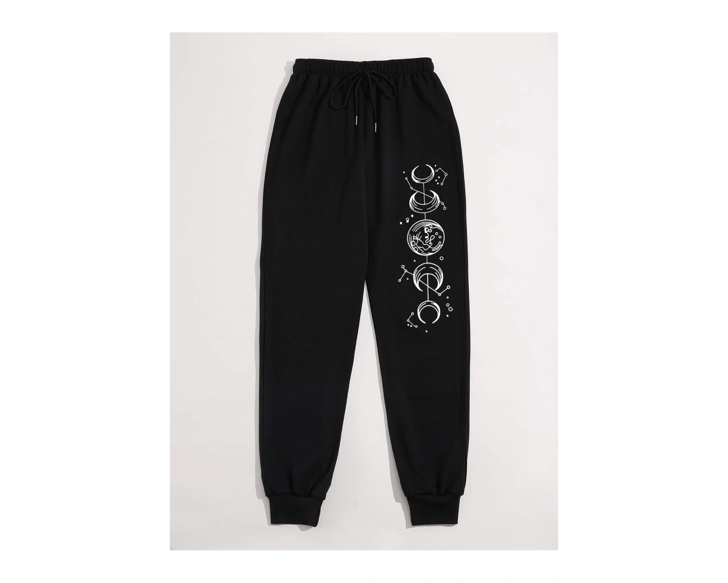 Trend Yüksek Bel Beyaz Joger Eşofman Altı