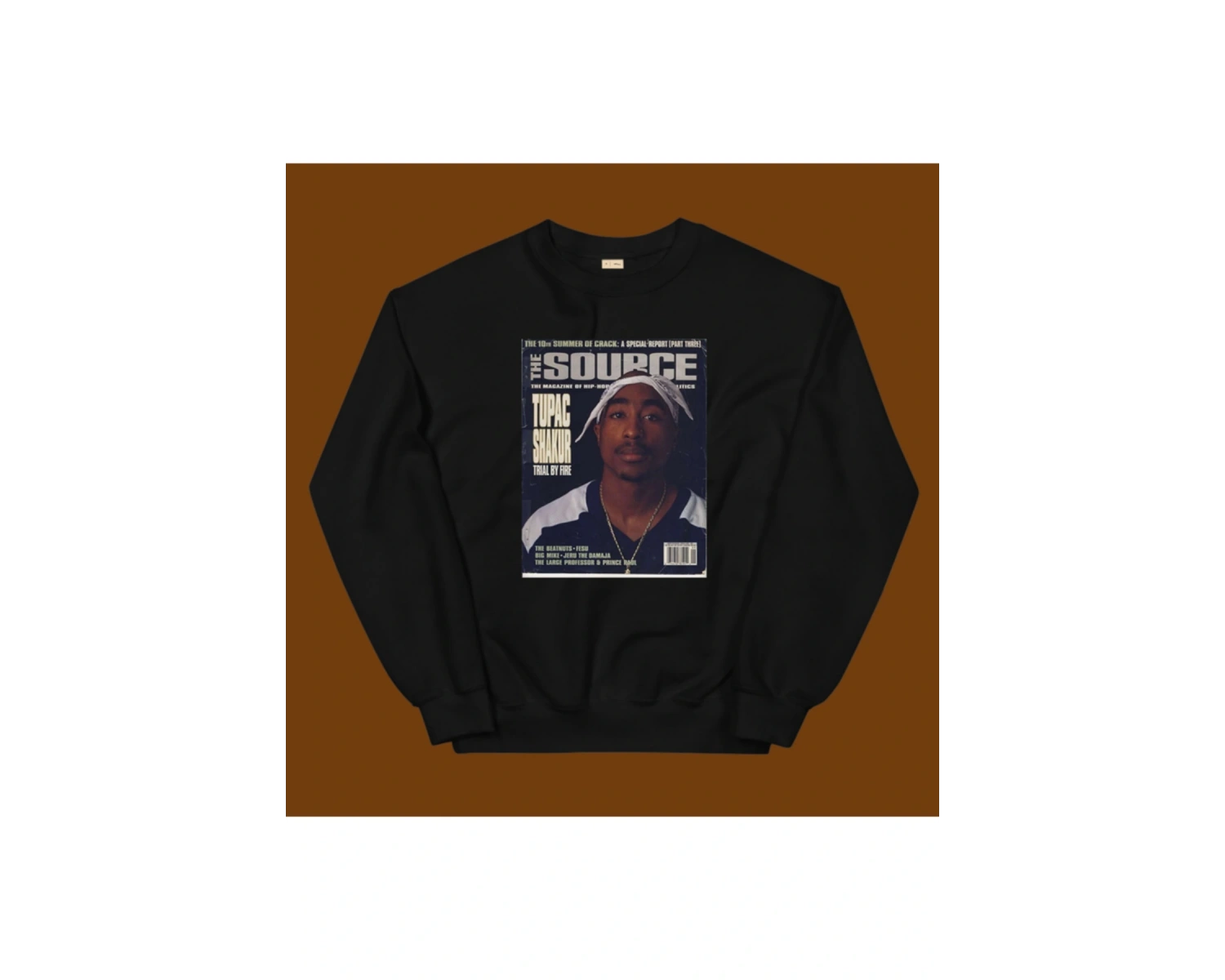Tupac Sweatshirt Beyaz