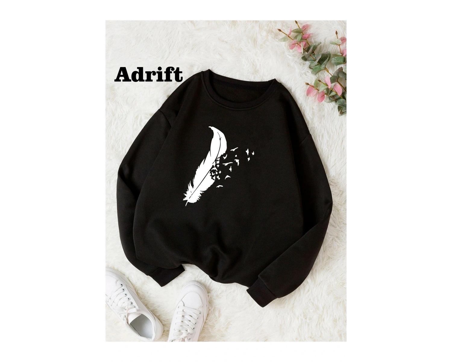 Tüy212 Köstebek Sokak Trend Tasarım Harajuku/Gotik Siyah