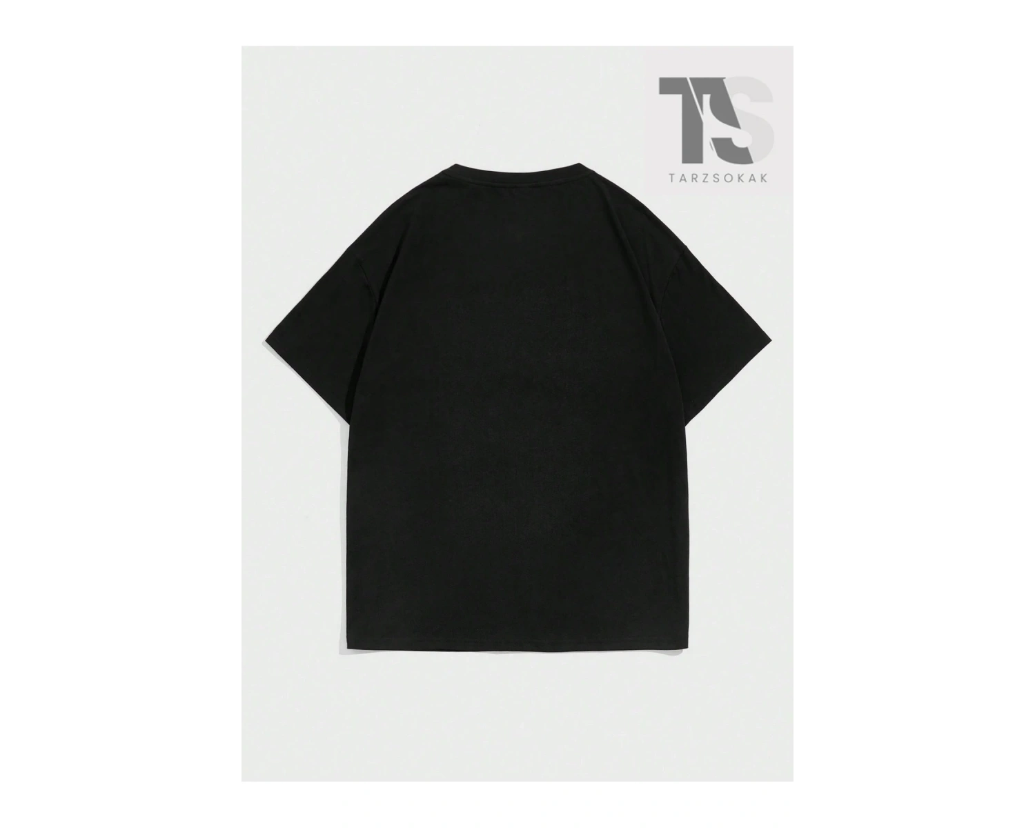 Unisex 1pc Pamuk Harf Grafik Damla Omuz Tişört