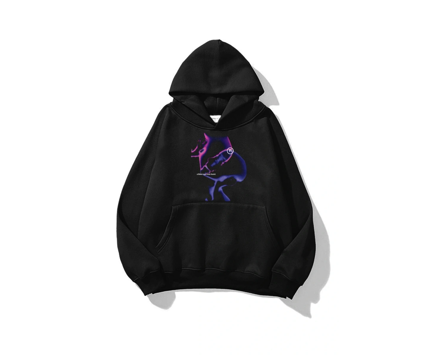 Unisex A Little Lost Sweatshirt Hoodie Siyah