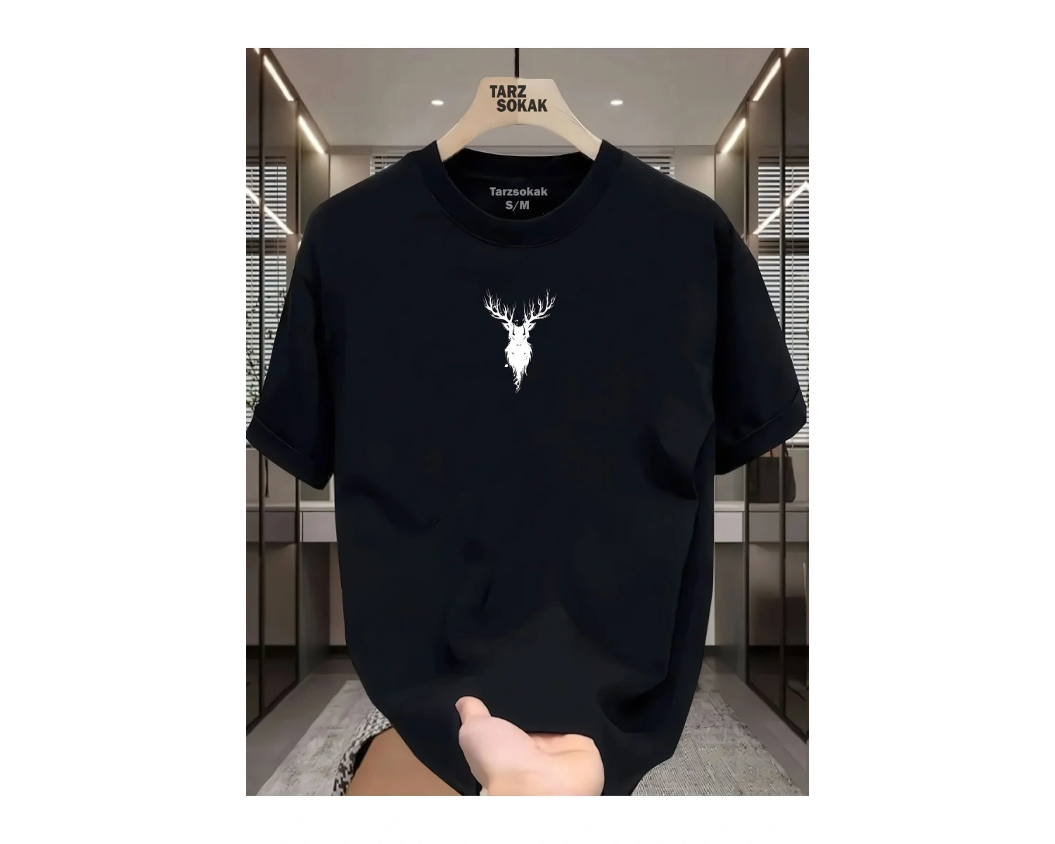 UNİSEX Ala Geyik T-shirt