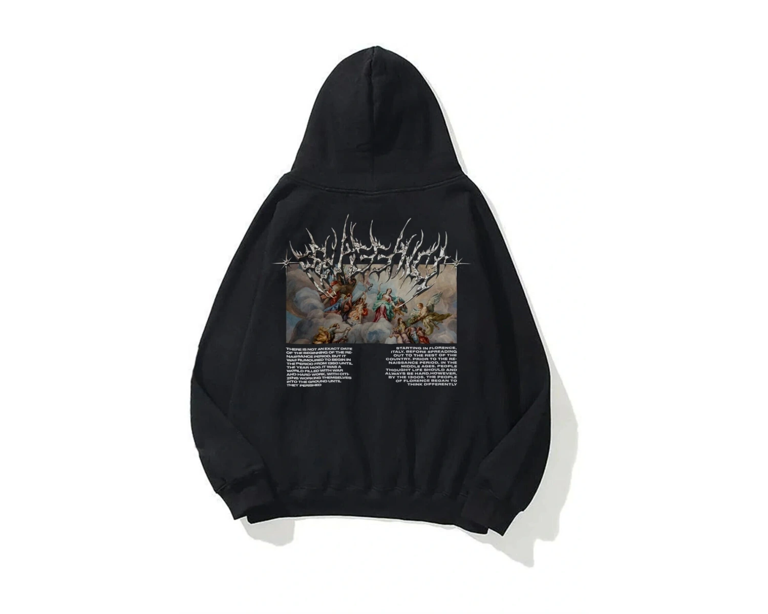 Unisex Angel Sweatshirt Hoodie Beyaz