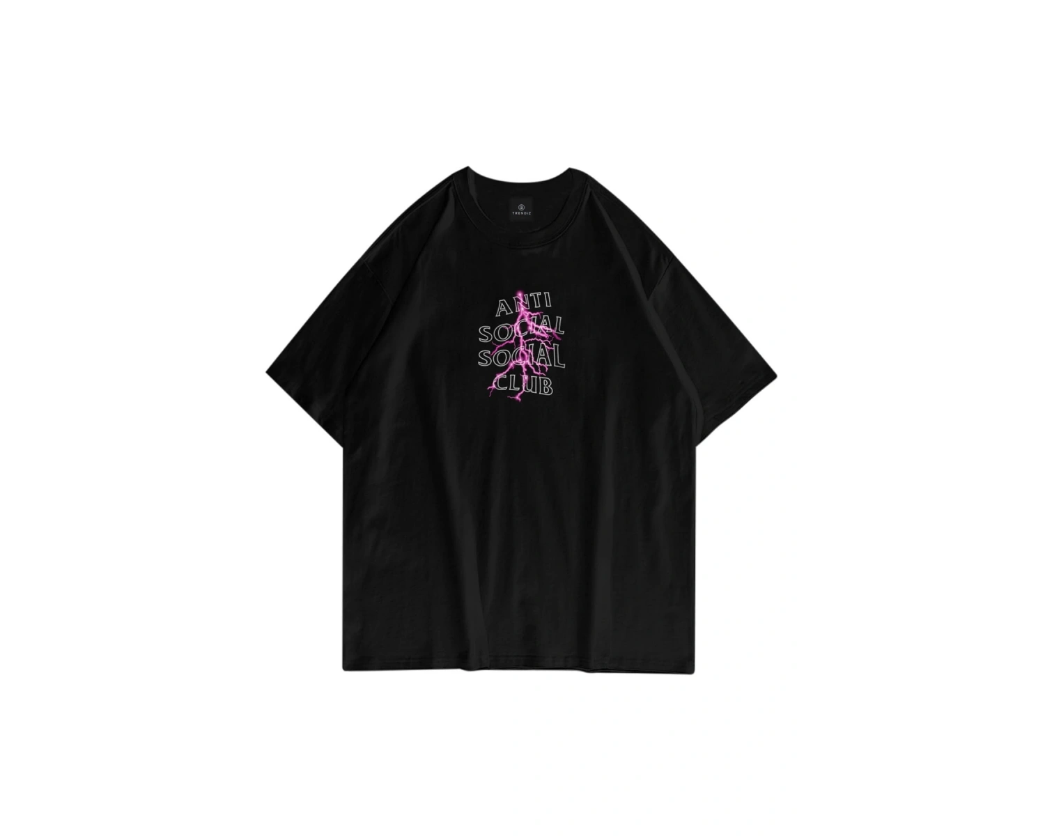Unisex Anti Social Club Siyah Tshirt