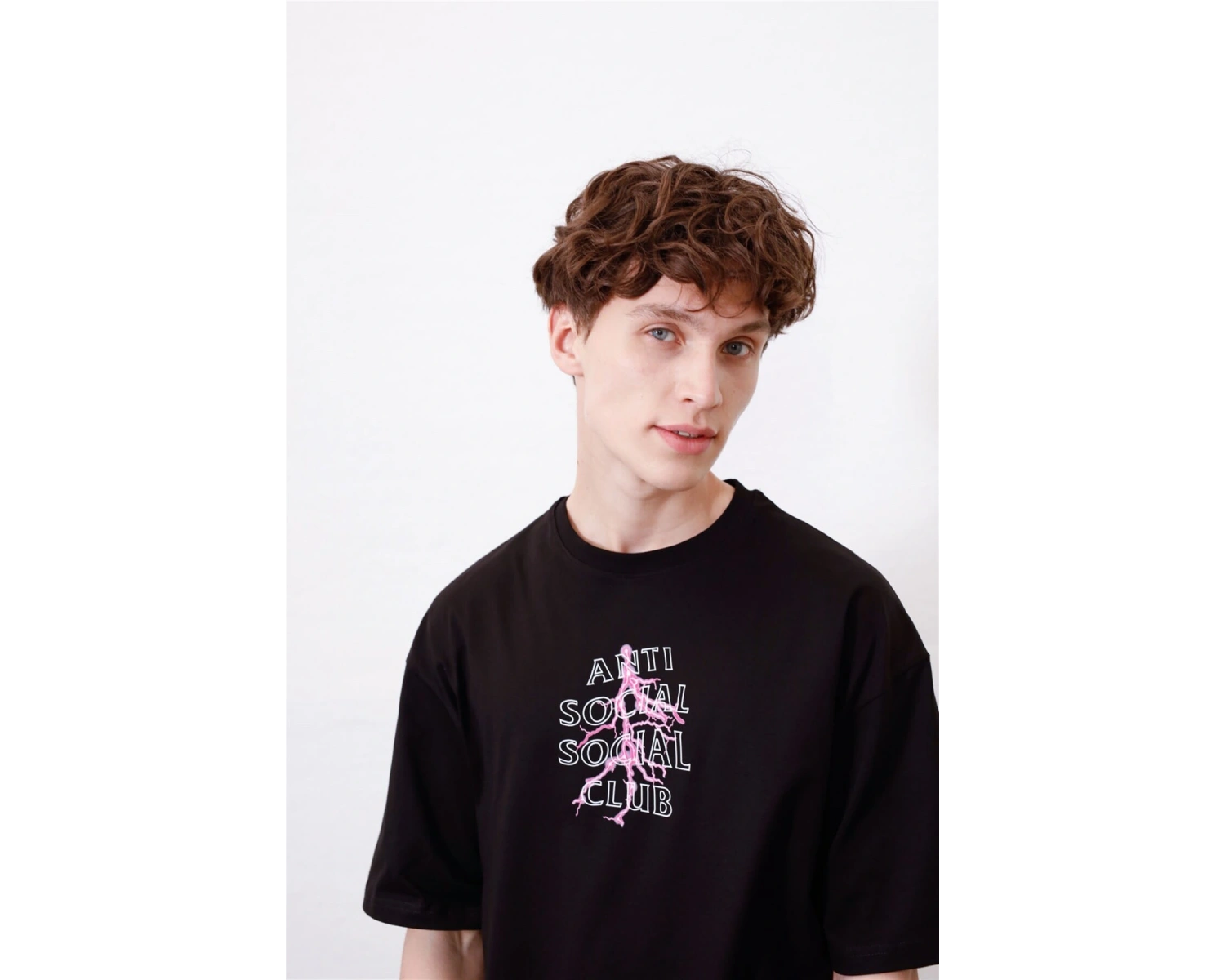 Unisex Anti Social Club Siyah Tshirt