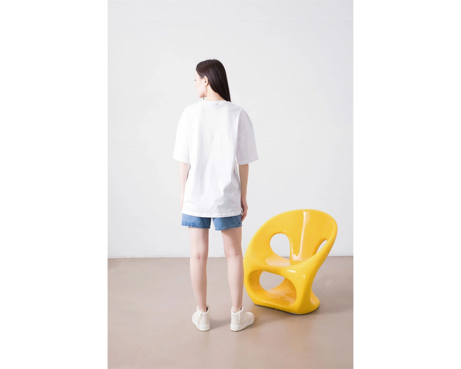 Unisex April Oneil Ninja Turtles Beyaz Tshirt