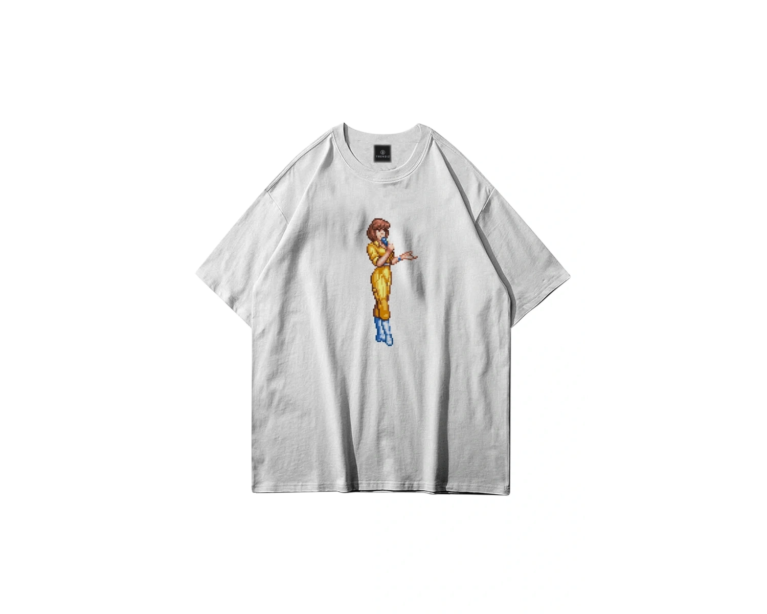 Unisex April Oneil Ninja Turtles Beyaz Tshirt