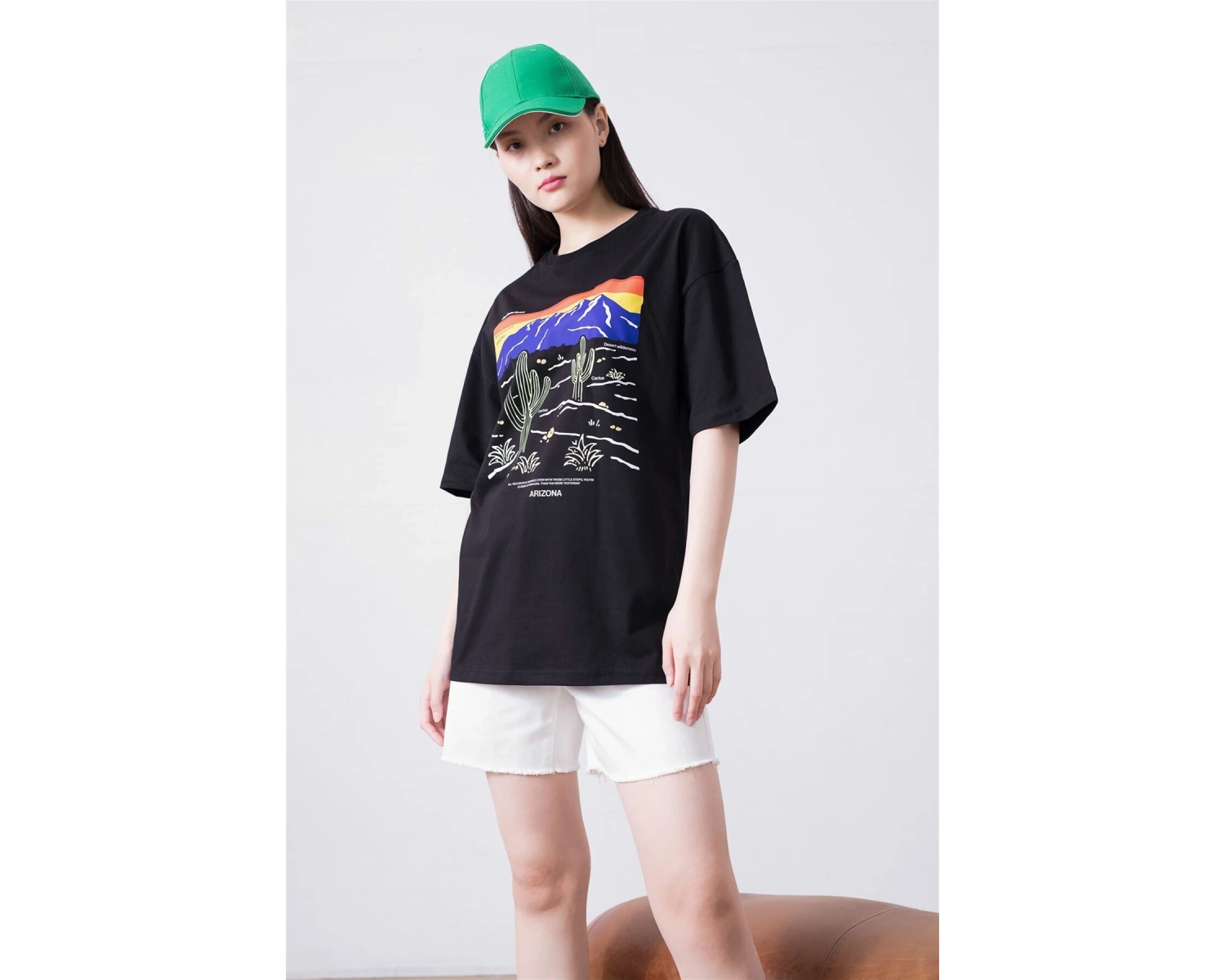 Unisex Arizona Befearless Siyah Tshirt