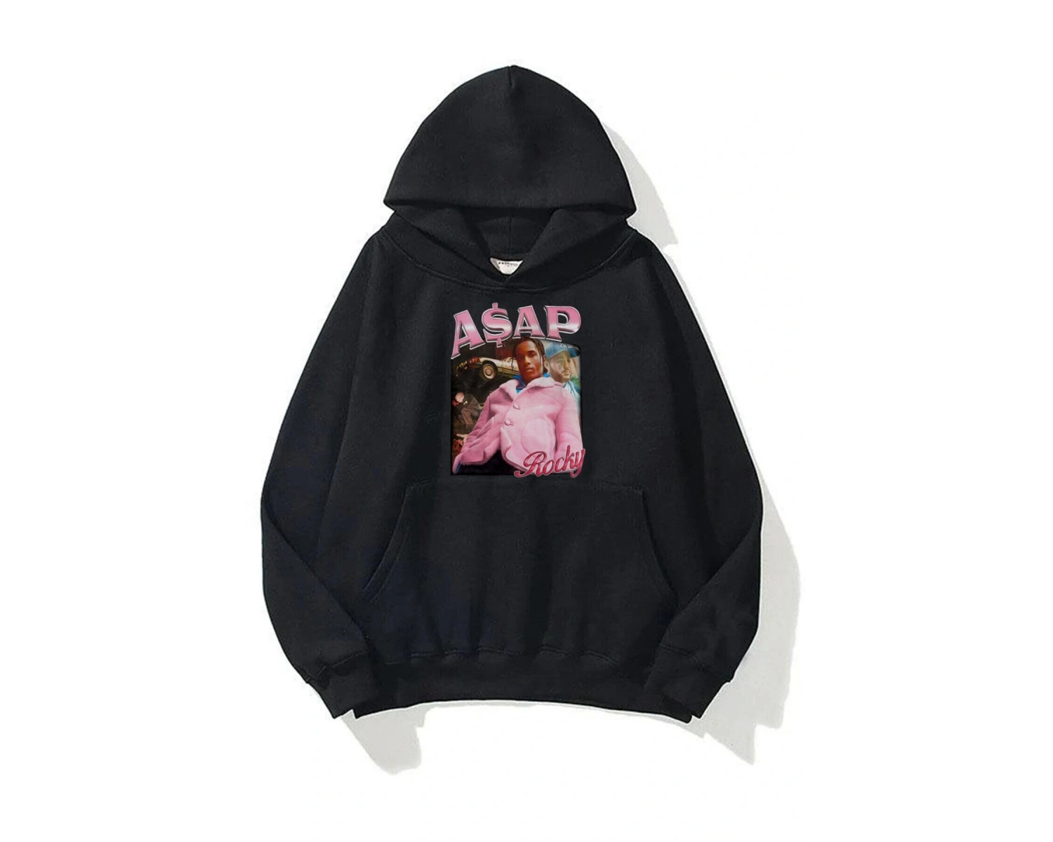 Unisex Asap Rocky Siyah Sweatshirt