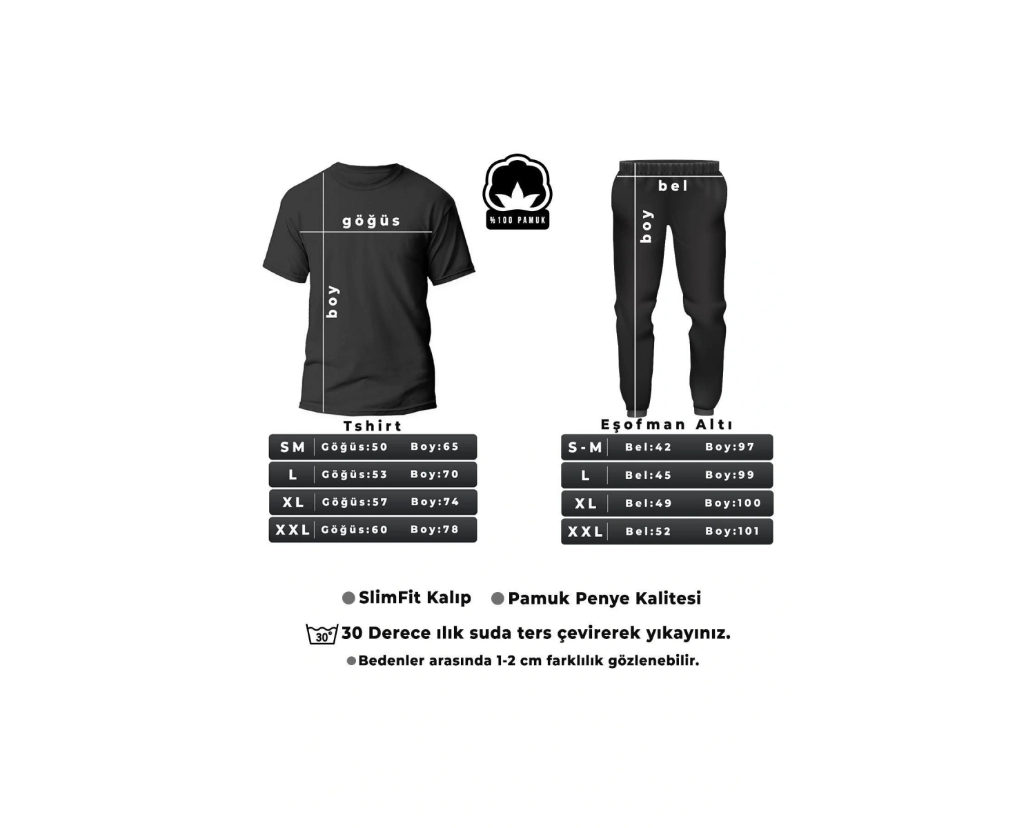 Unisex Astronaut Rides Baskılı 2li Eşofman Takımı TSH-SIYAH-ASTBISIKLET-ESH-DÜZ