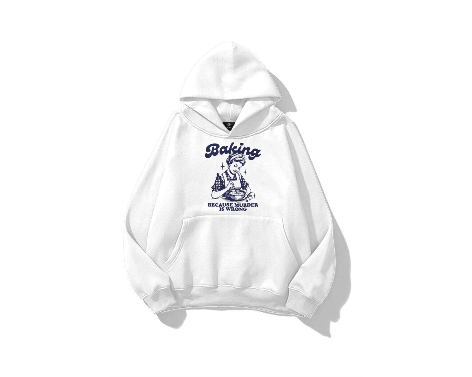 Unisex Baking Sweatshirt Beyaz