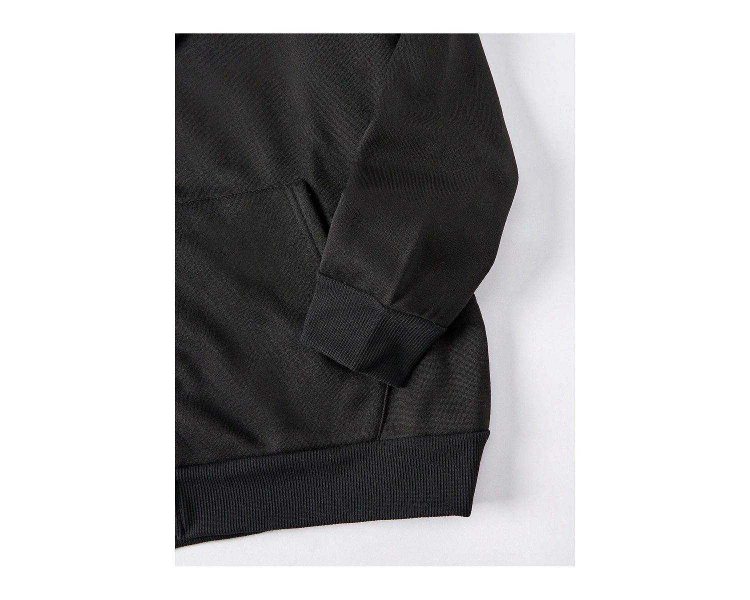 Ünisex Basic Slim Fit Kapüşonlu Fermuarlı Cepli Sweatshirt Nar Çiçeği Siyah