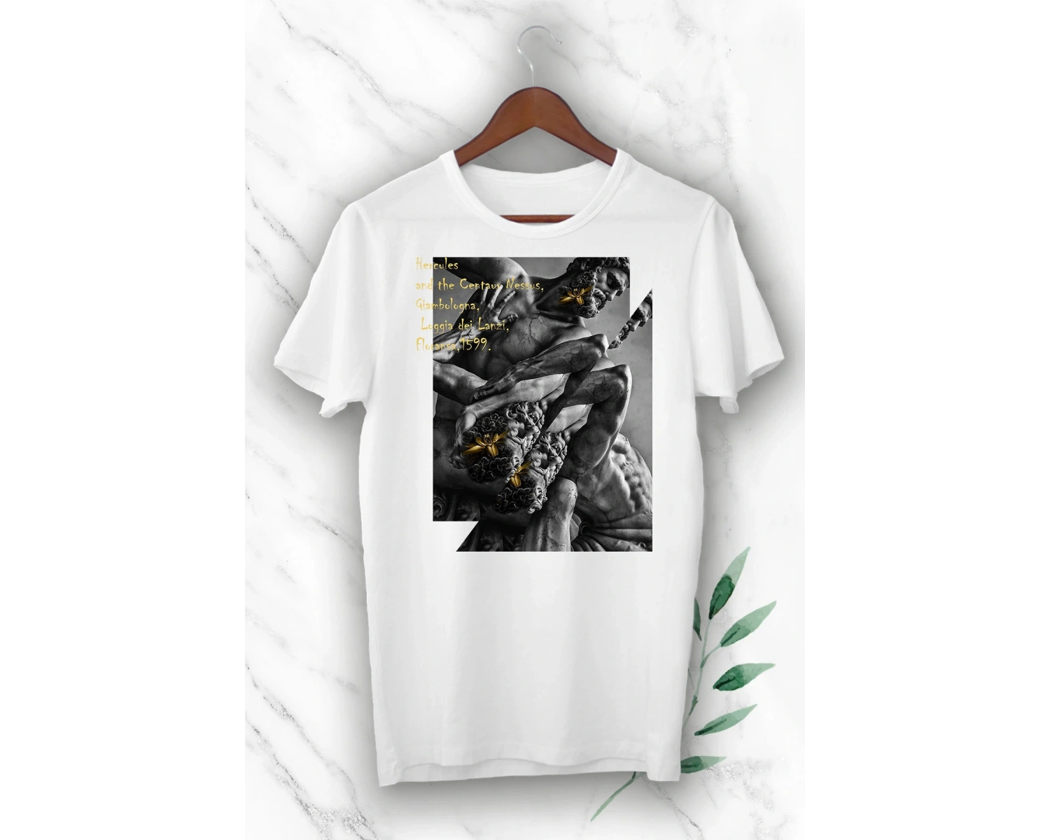 Unısex Baskılı Beyaz Tişört