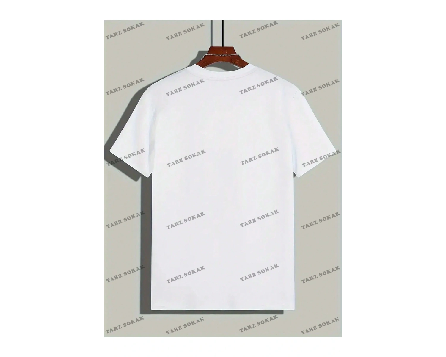 Unisex BAY  Gül Çiçek Desenli Yuvarlak Yaka Kısa Kollu Tişört KOD-1348