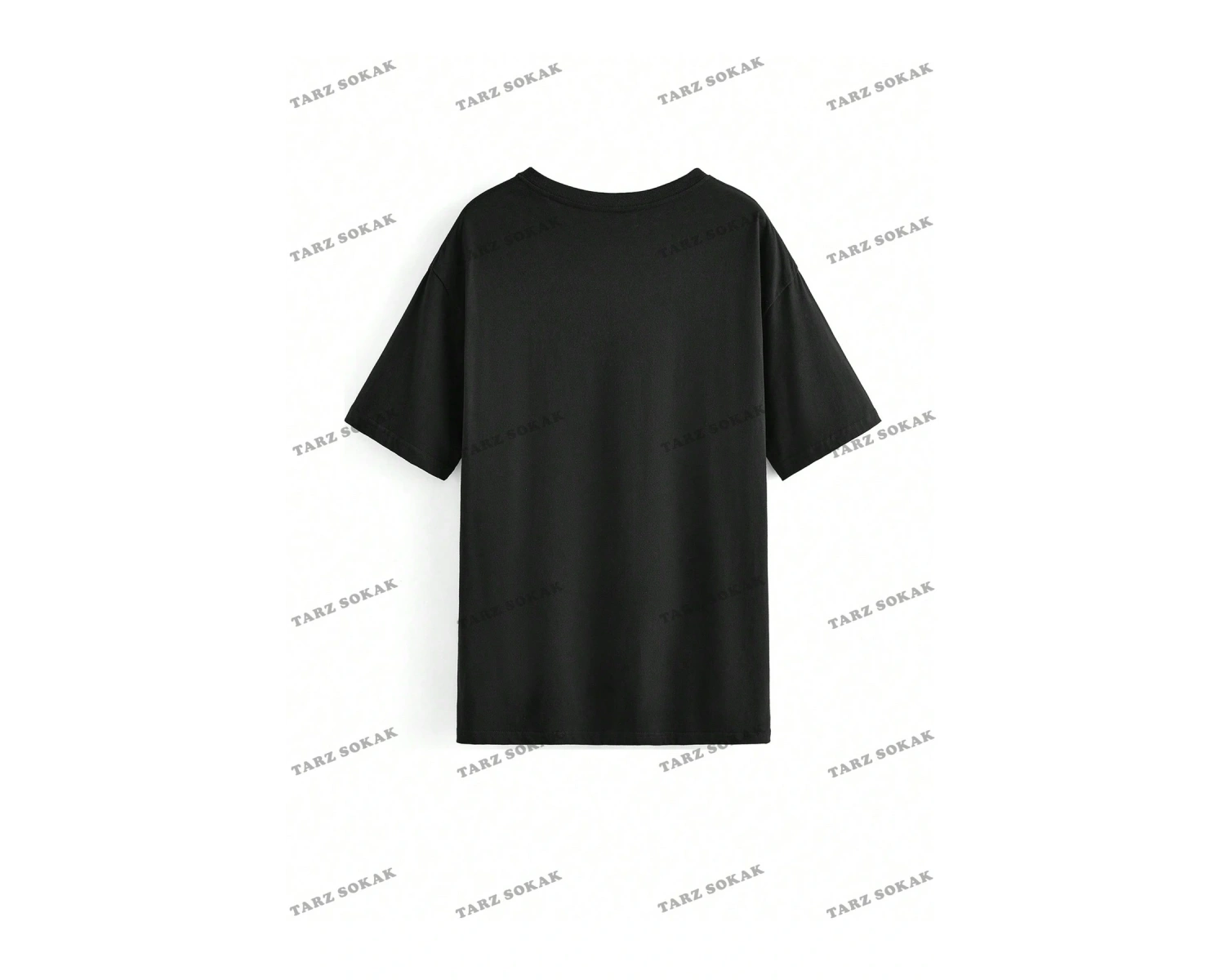 Unisex BAY  İngilizce Harfler Baskılı Kapalı Omuz Tişört KOD-1398