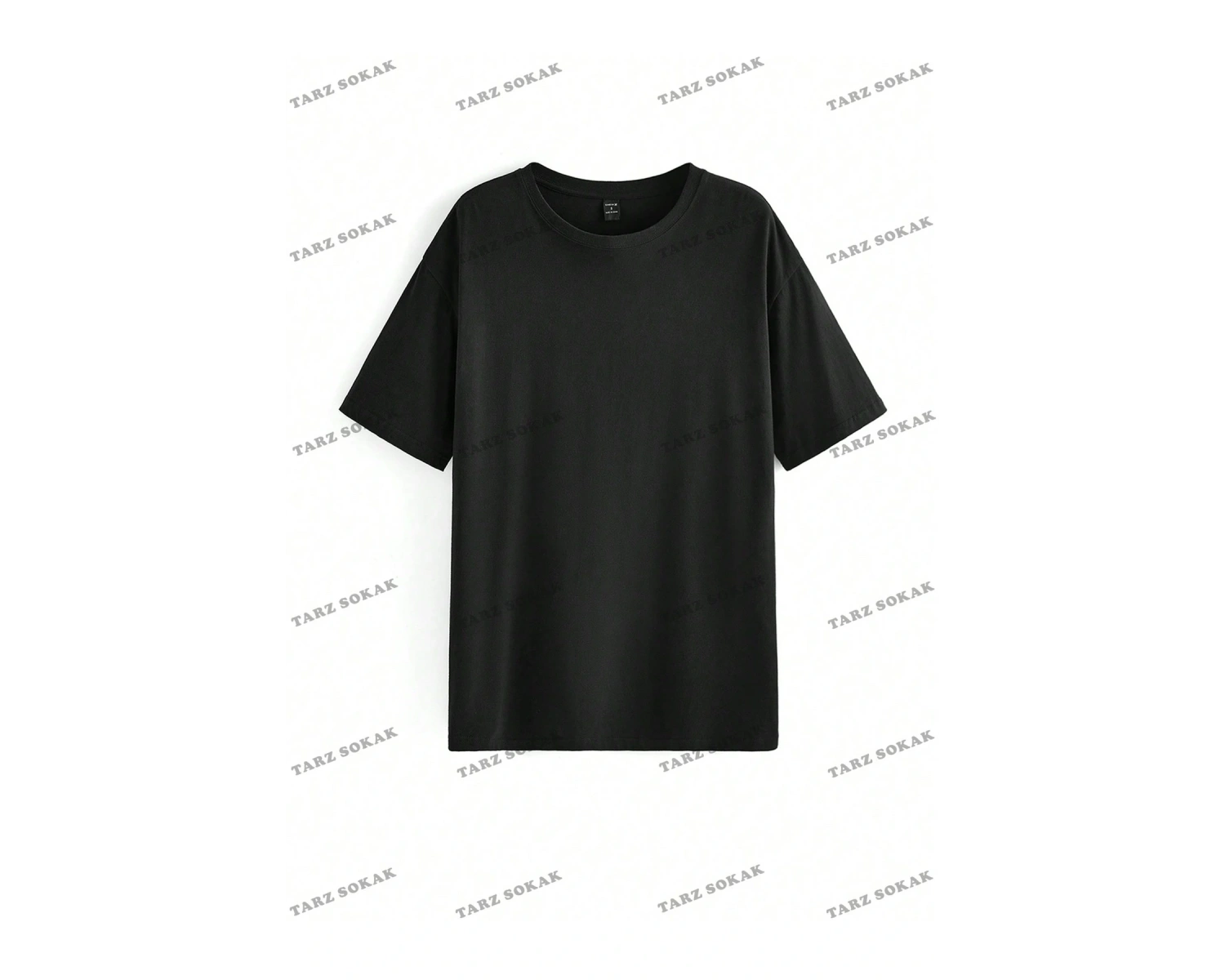 Unisex BAY  İngilizce Harfler Baskılı Kapalı Omuz Tişört KOD-1399