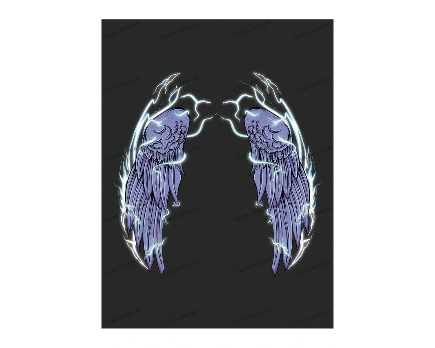 Unisex BAY  İngilizce Harfler Baskılı Kapalı Omuz Tişört KOD-1399