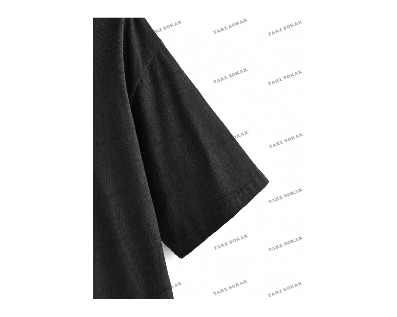 Unisex BAY  İngilizce Harfler Baskılı Kapalı Omuz Tişört KOD-1399