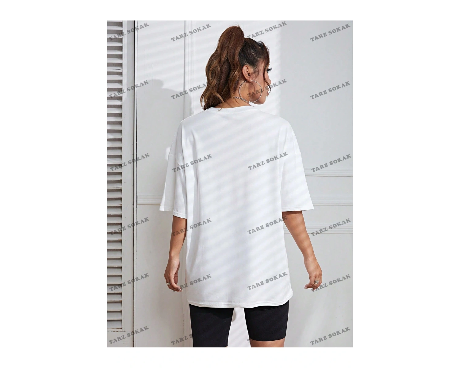 Unisex BAY  Kurbağa Desenli Düşük Omuzlu Tişört KOD-1364