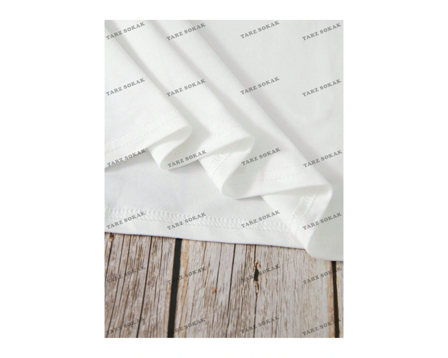 Unisex BAY  Slayr Yonca Baskılı Düşük Omuz Kadın Tişört KOD-1379