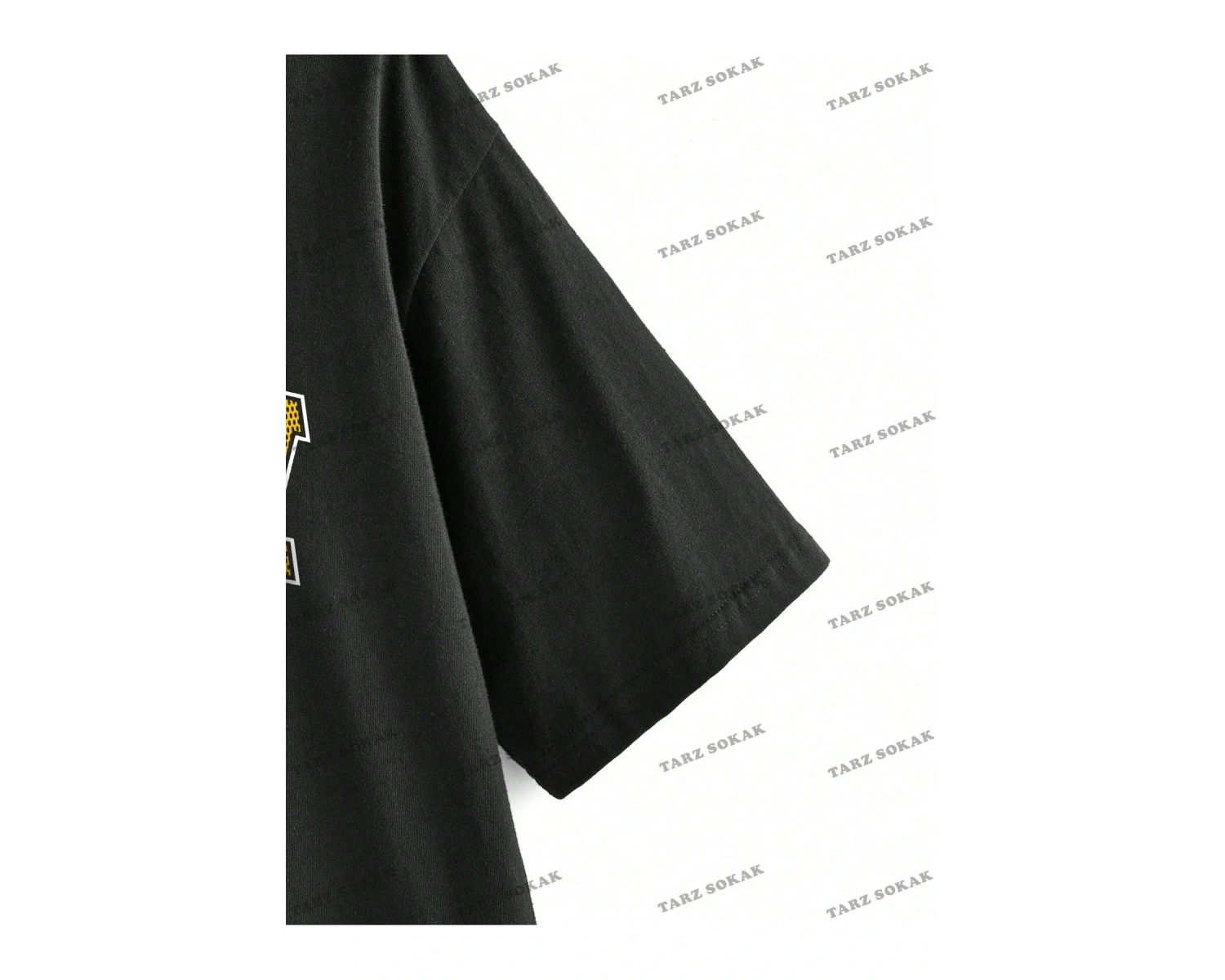 Unisex BAY  Yazılı Baskılı Düşük Omuzlu Tişört KOD-1387