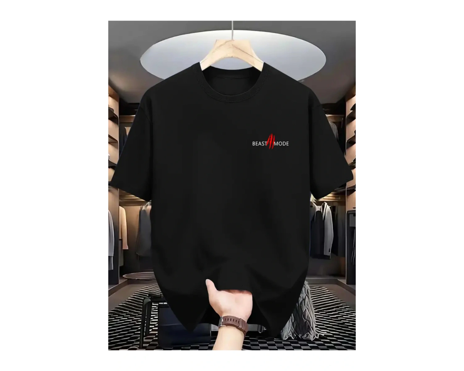 Unisex Beast Mode Baskılı Oversize