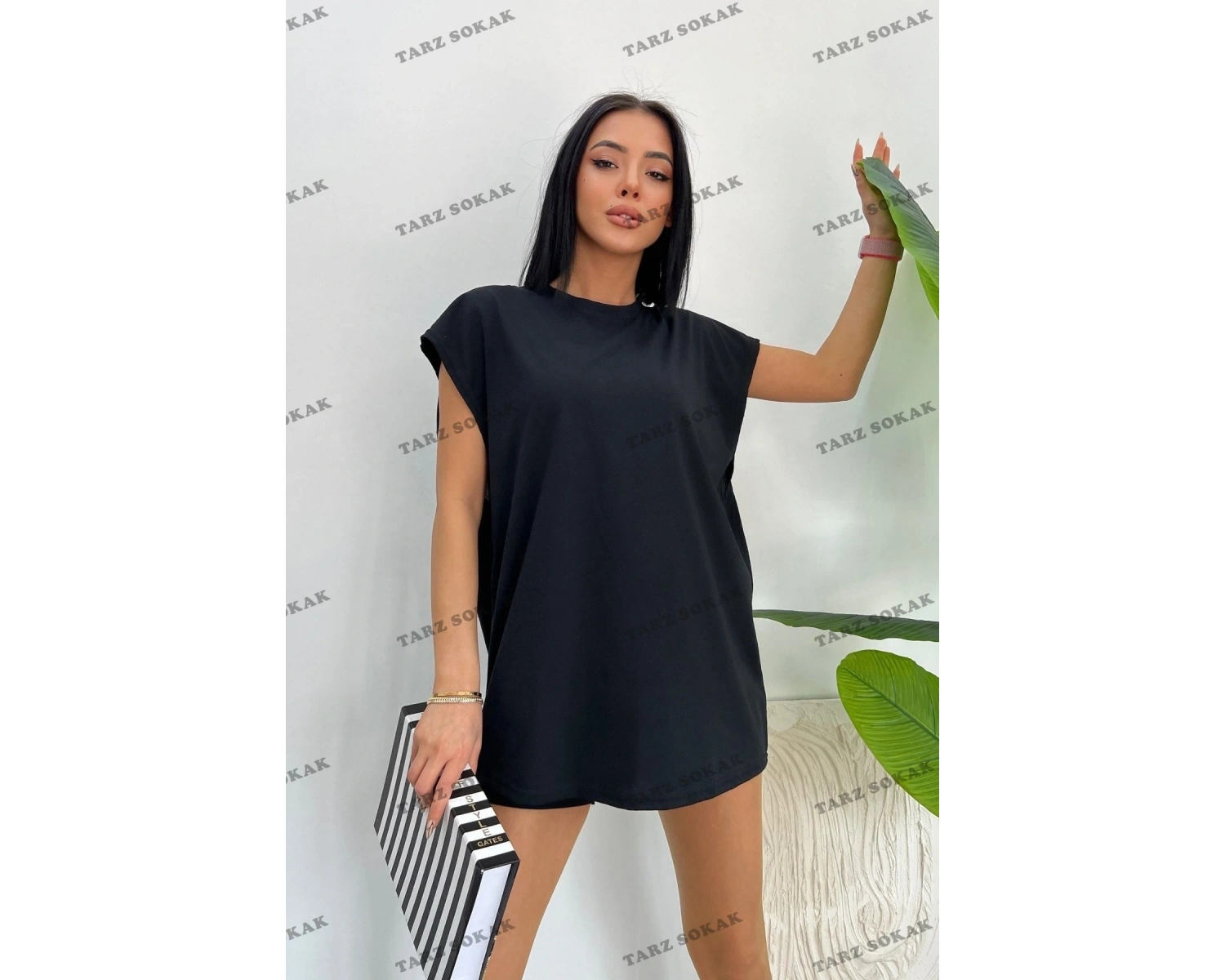 Unisex  Beyaz Basketçi Sıfır Kol Bisiklet Yaka Oversize Salaş Basic Kolsuz