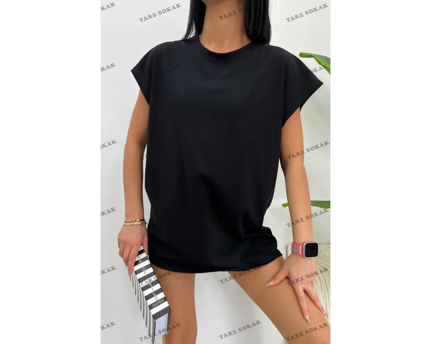 Unisex  Beyaz Basketçi Sıfır Kol Bisiklet Yaka Oversize Salaş Basic Kolsuz