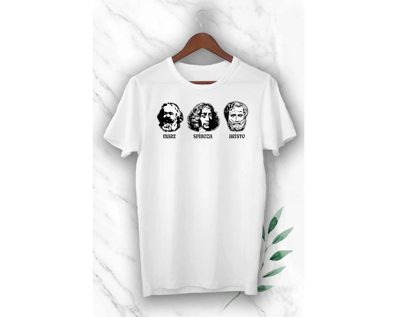 Unısex Beyaz Baskılı T-Shirt