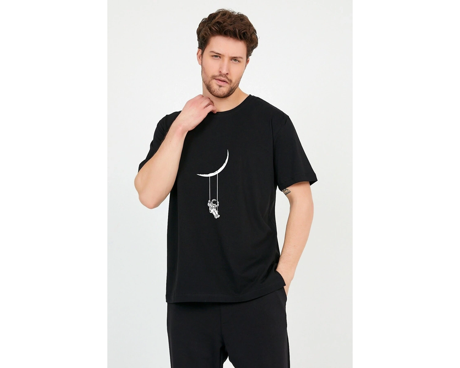 Unisex Beyaz Bol Kesim Oversize Tshirt