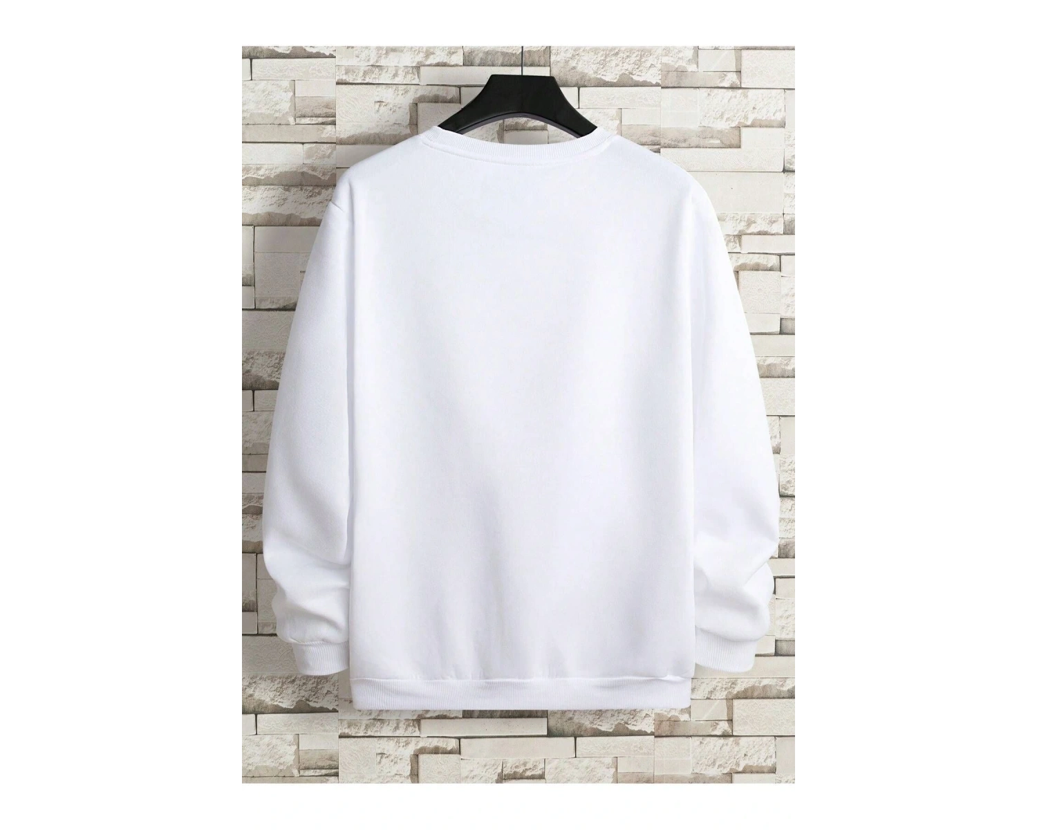 Unisex Beyaz Brooklyn Newyork 1898 Siyah Baskılı Kapüşonlu Oversize Sweatshirt mdgnmo