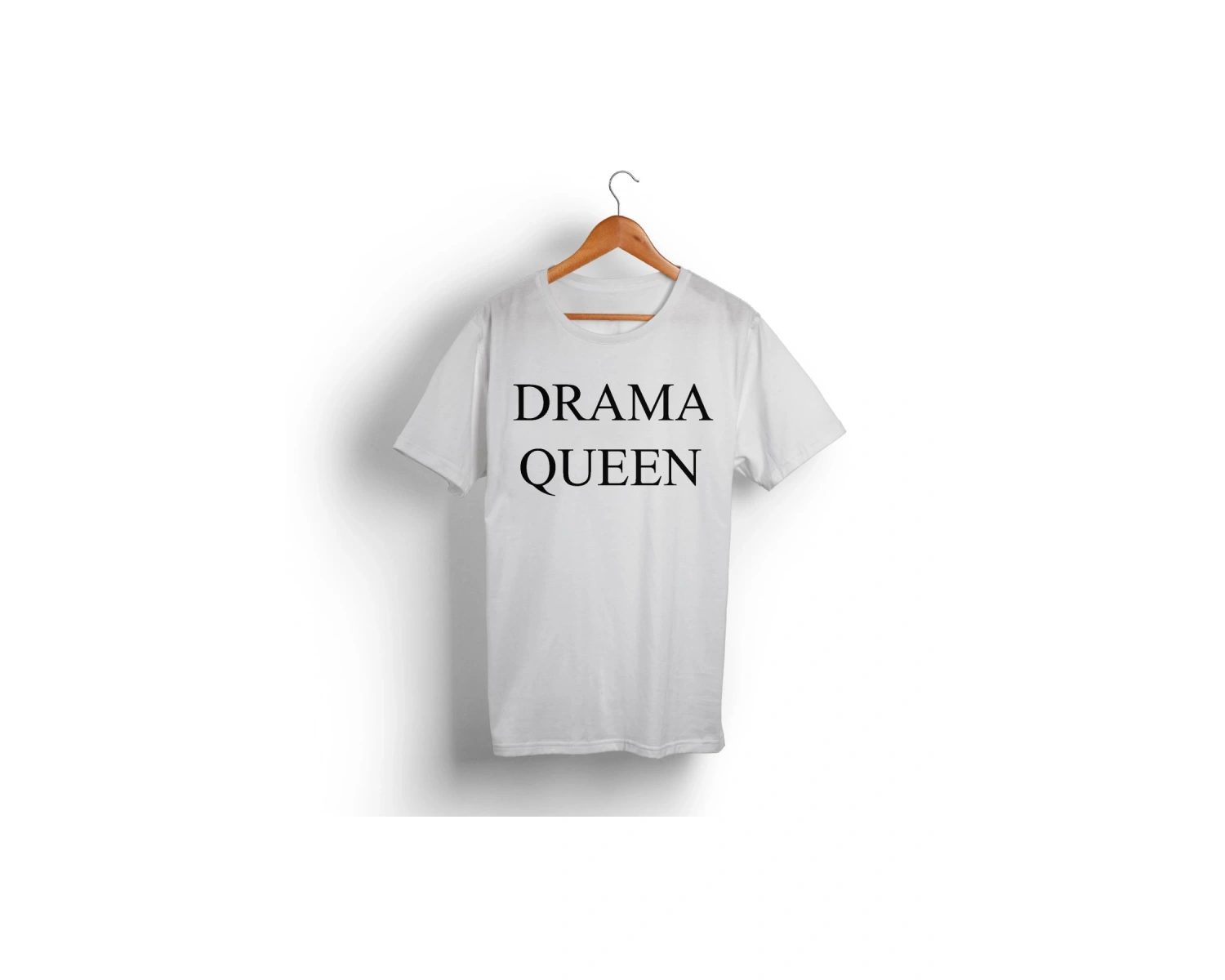 Unisex Beyaz Drama Queen Tişört