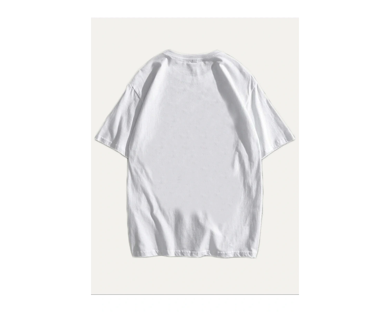 Unisex Beyaz Einstein Baskılı Oversize Tişört