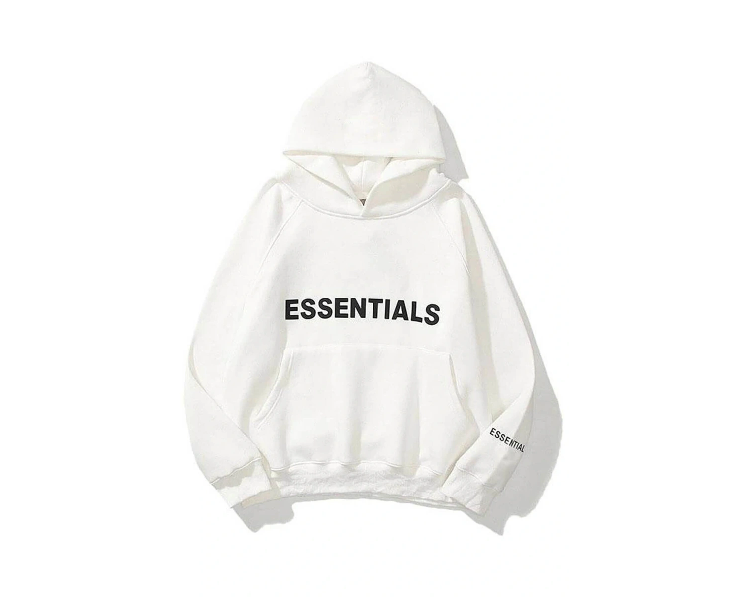 Unisex Beyaz Essentials Sweatshirt Trndz204