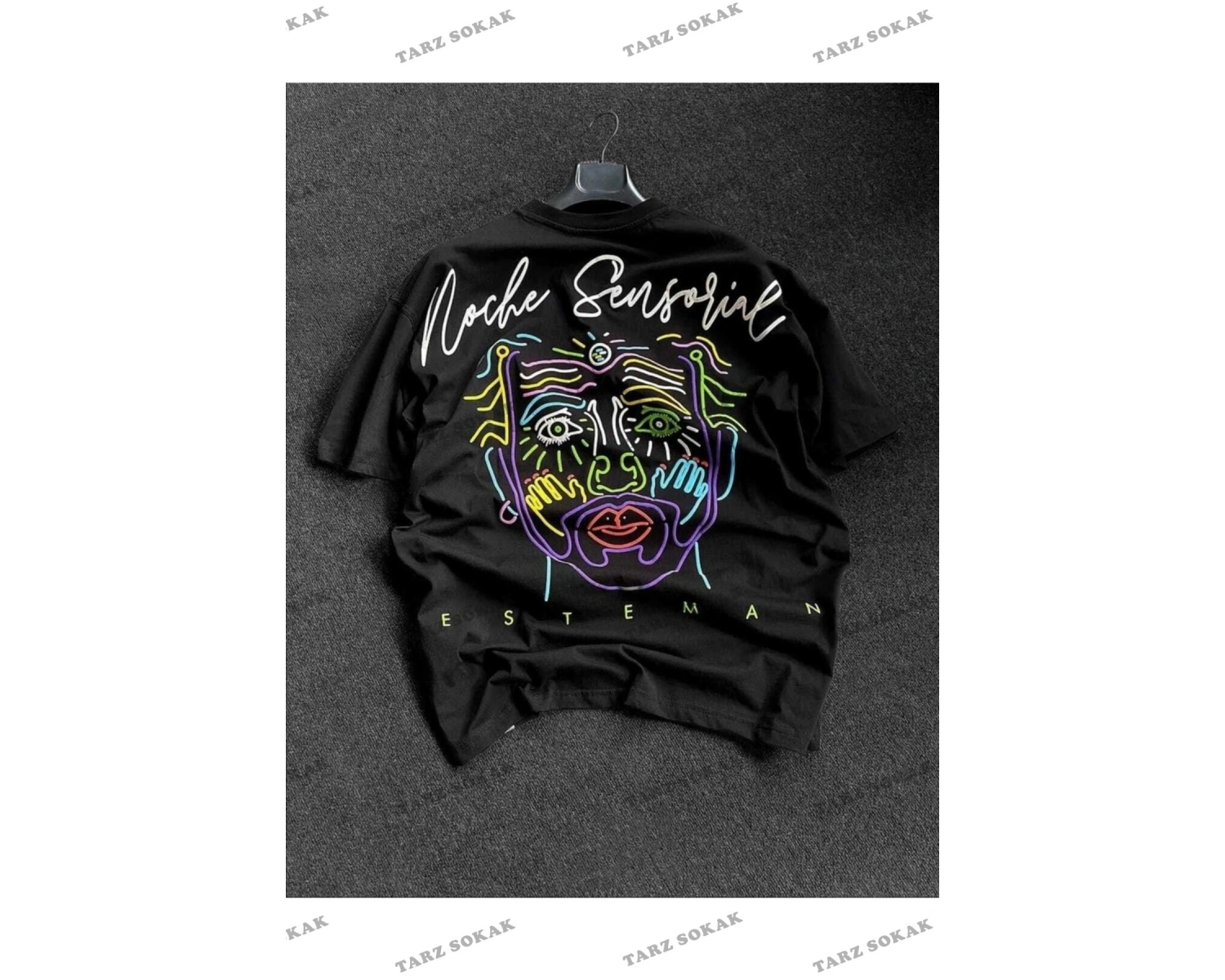 Unisex Beyaz Homage Baskılı Oversize Bisiklet Yaka