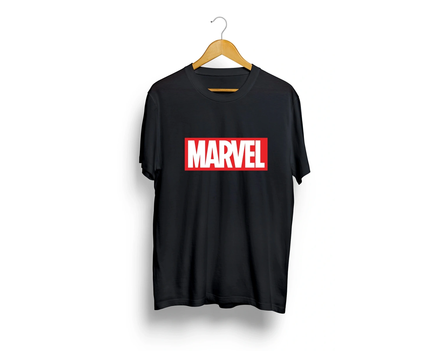 Unisex Beyaz Oversize Marvel Baskılı T-shirt