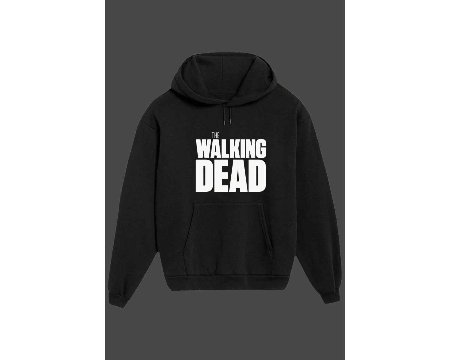 Unisex Beyaz The Walking Dead Baskılı Sweatshirt