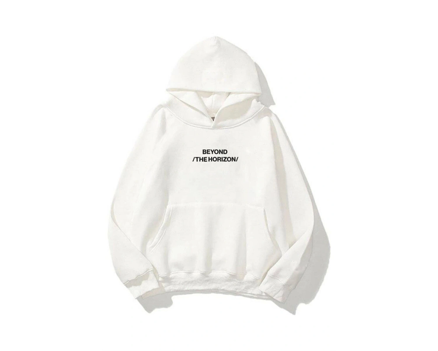 Unisex Beyond The Horizon Sweatshirt Hoodie Beyaz