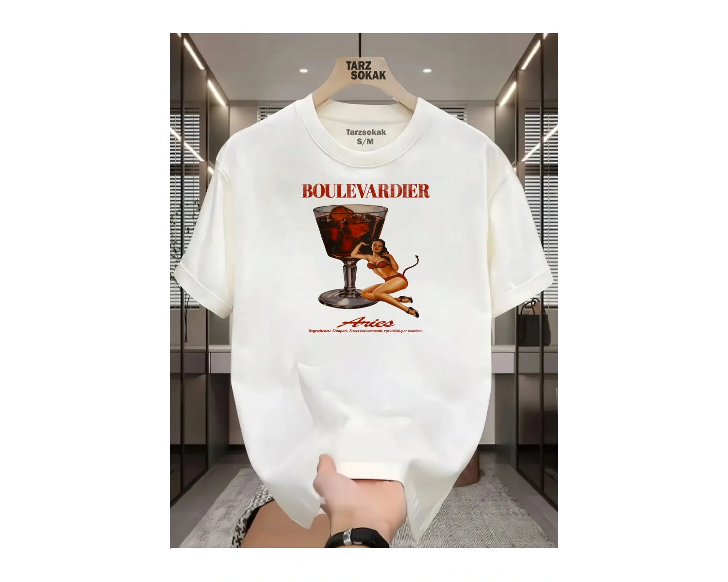 UNİSEX Boulevardier T-shirt