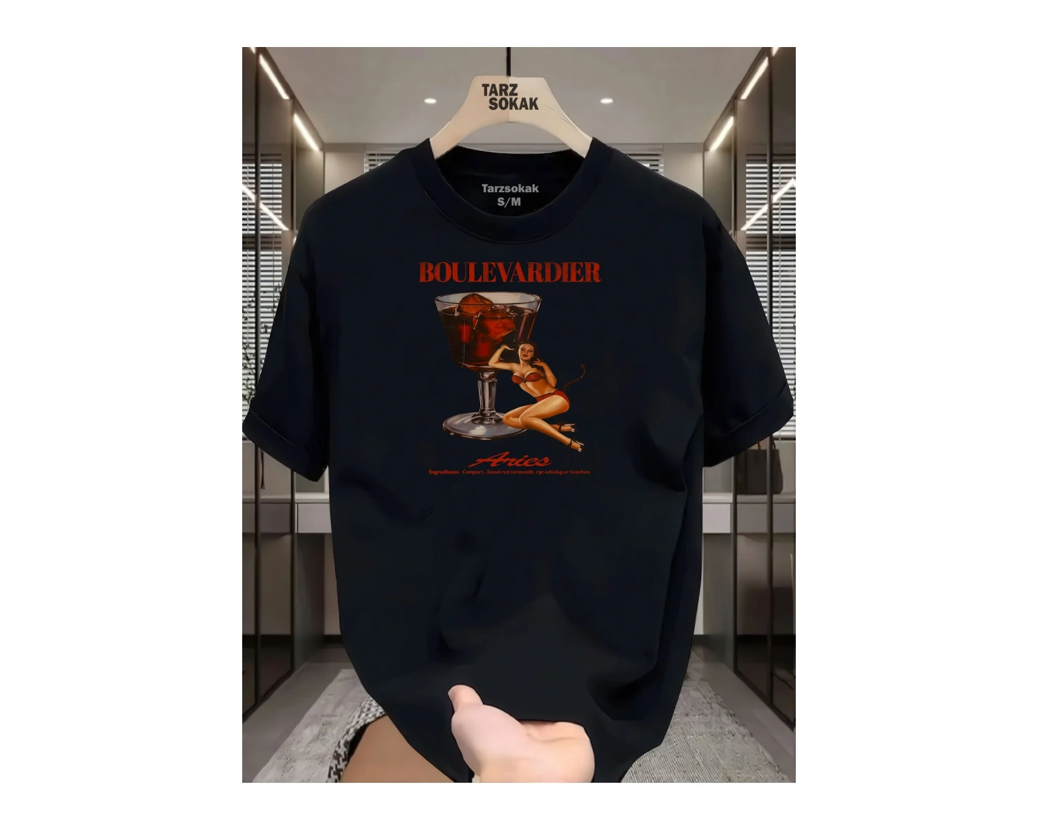 UNİSEX Boulevardier T-shirt